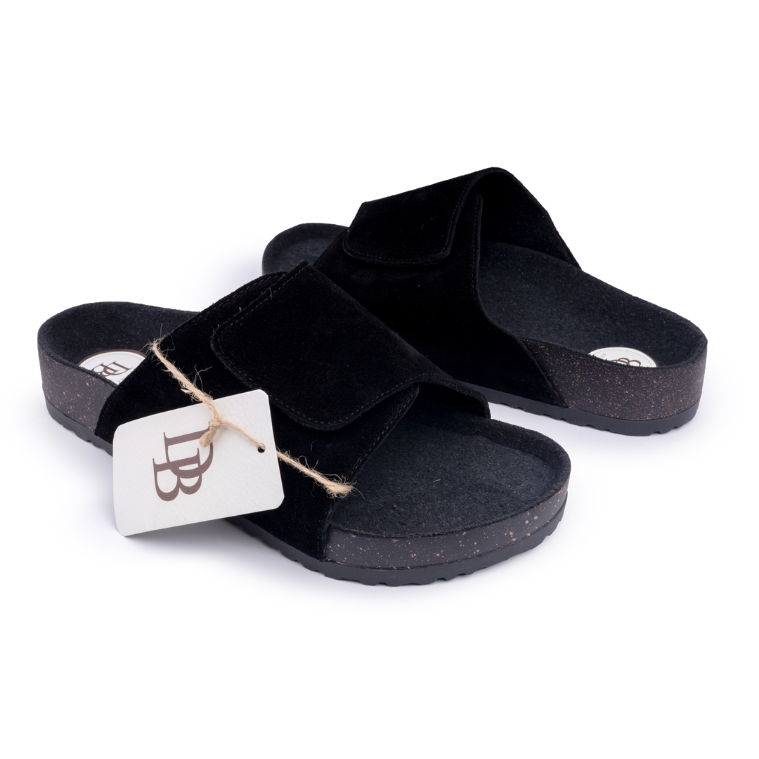 Debagha Cross Strap Cork Footbed Slides
