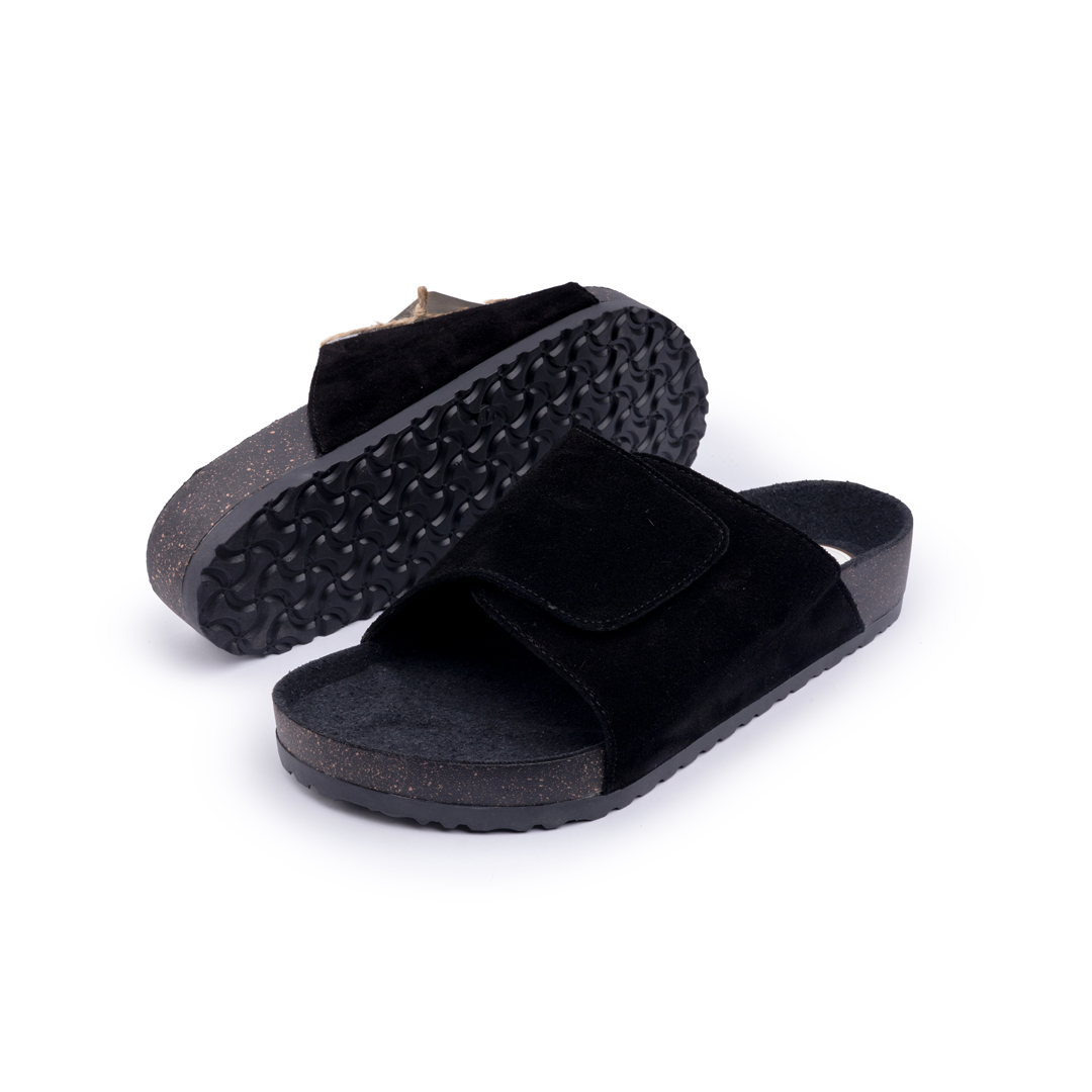 Debagha Cross Strap Cork Footbed Slides