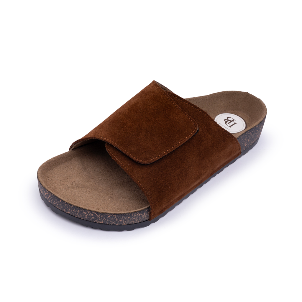 Debagha Cross Strap Cork Footbed Slides