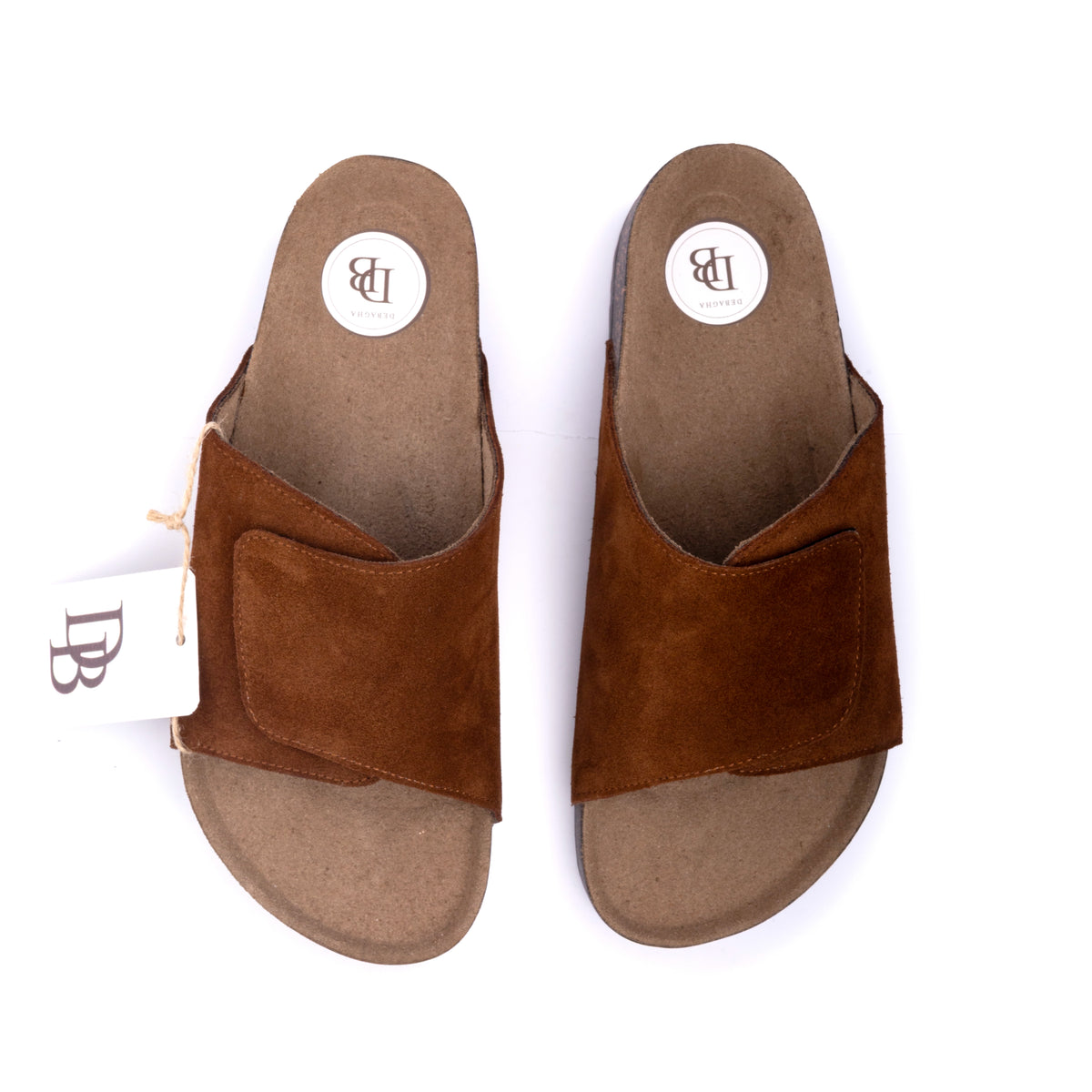 Debagha Cross Strap Cork Footbed Slides