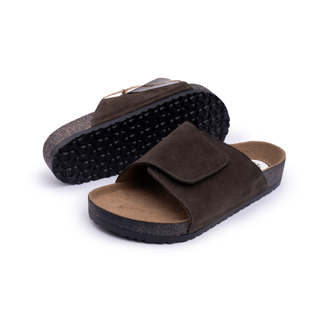 Debagha Cross Strap Cork Footbed Slides