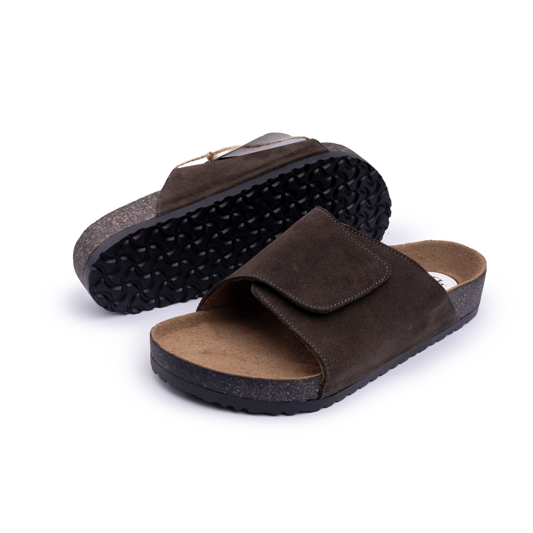 Debagha Cross Strap Cork Footbed Slides