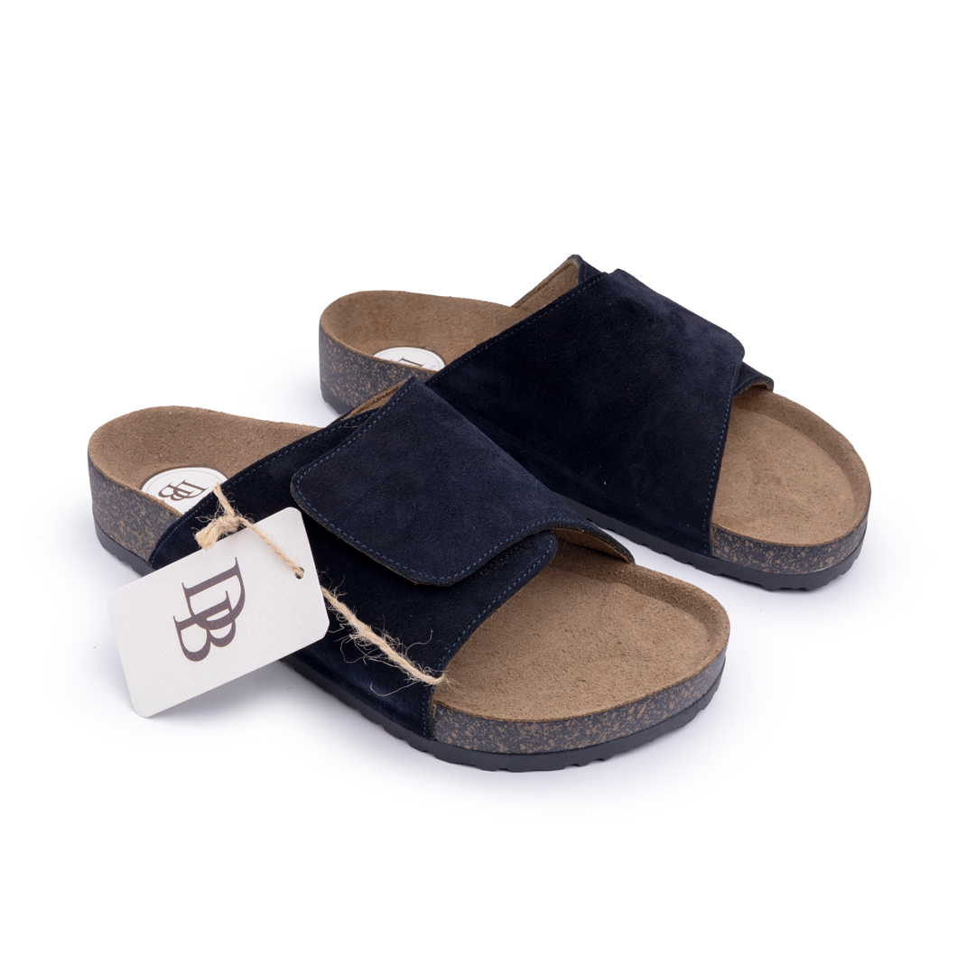 Debagha Cross Strap Cork Footbed Slides