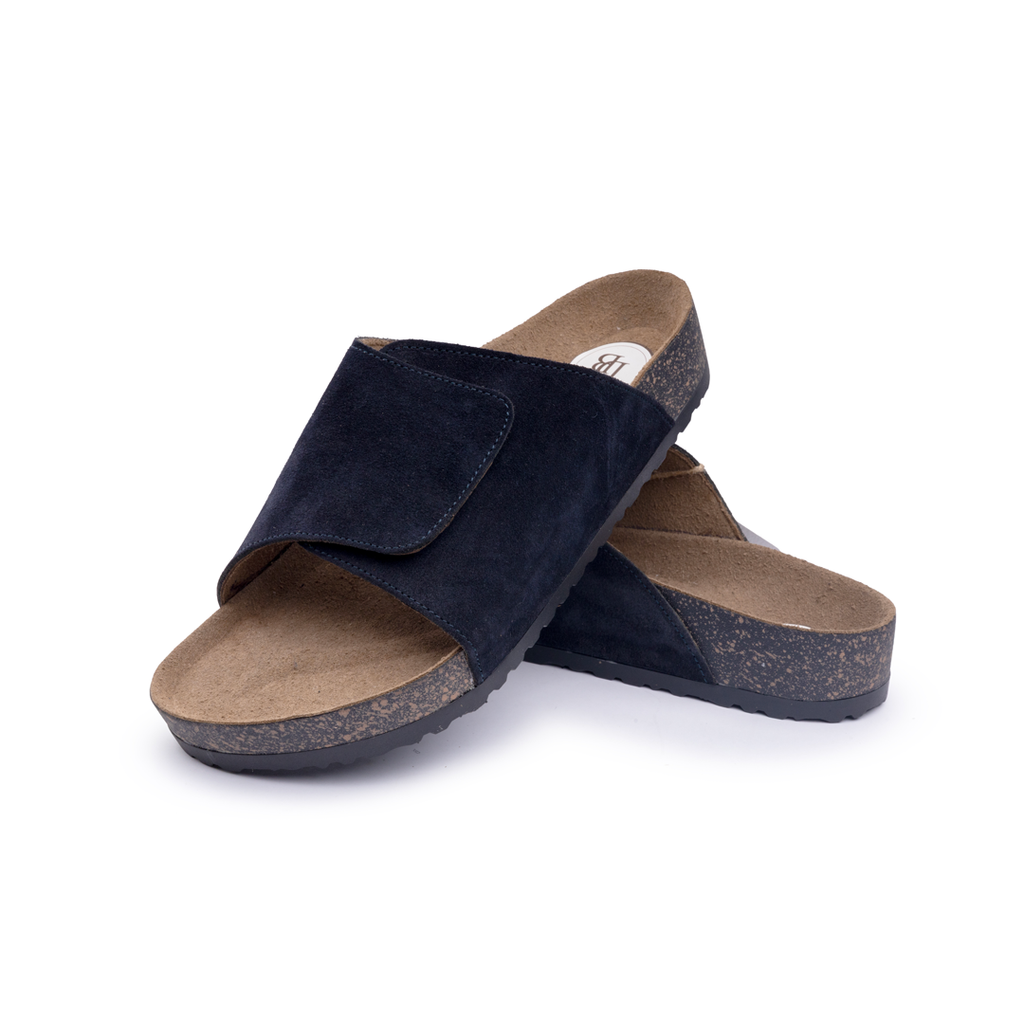 Debagha Cross Strap Cork Footbed Slides