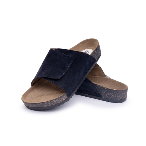 Debagha Cross Strap Cork Footbed Slides